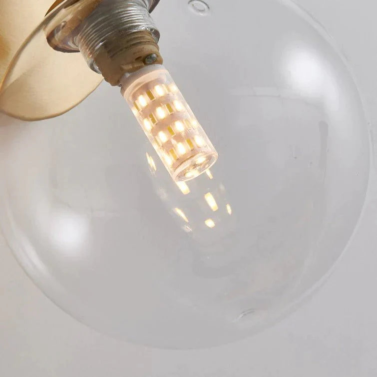 Applique murale en cuivre de couloir de chevet de chambre à coucher Nordic Wind simple