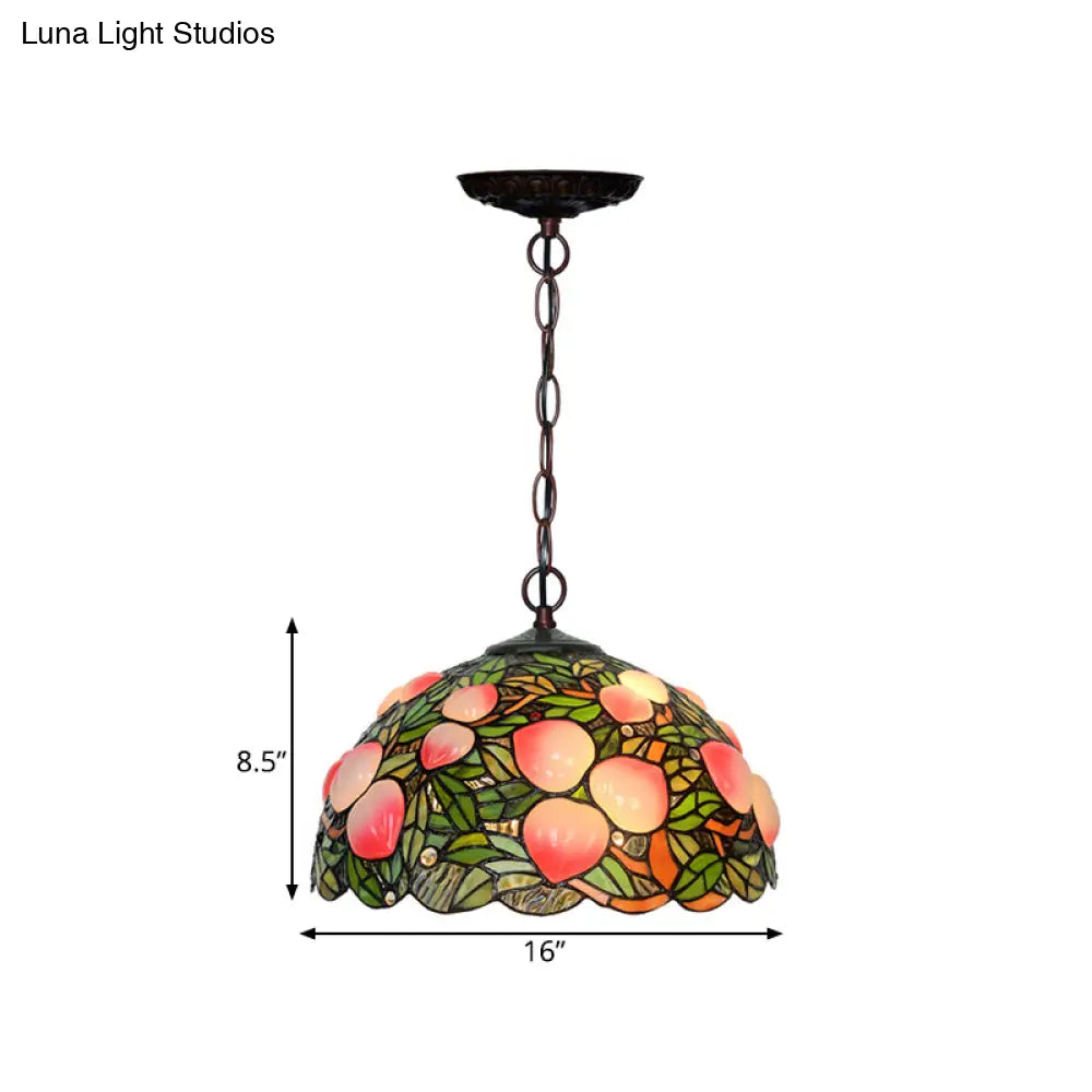 Victorian Peach Bronze Cut Glass Chandelier Pendant Light - 1/2/3 Lights Pink Dining Room Décor