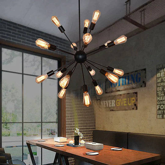 Vintage Industrial Pendant Light 12/16/18/20 Head Sputnik Lamp