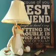 1-Head Cartoon Animal Desk Lamp For Kids Bedroom - Soft Fabric Reading Light Beige / Dog