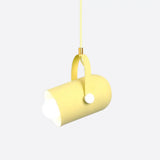 1-Head Metal Pendant Spotlight With Adjustable Handle - Commercial Macaron Lighting Yellow