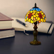 1-Light Sunflower Stained Glass Table Lamp - Lodge Tiffany Style Decorative Lighting In