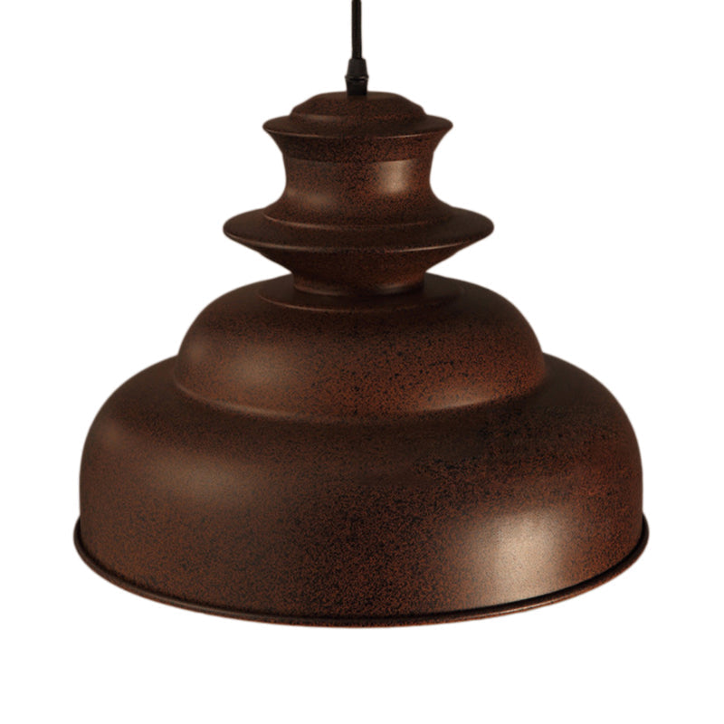 Vintage Double Bubble Pendant Light - Stylish Bronze Metal Ceiling (Indoor)