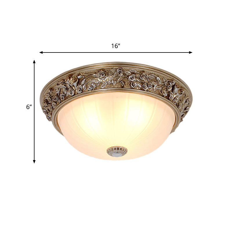Minimalist Semi - Ball Ceiling Light: 2/3 - Head Resin Fixture In Aged Silver (13’/16’ Wide)