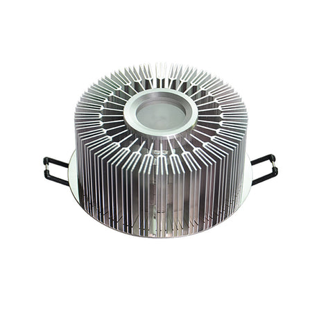 Simplicity Chrome Rgb Led Ceiling Flush Mount Lamp With Round Aluminum Shade