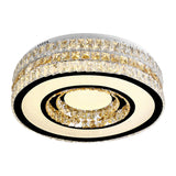 Crystal-Encrusted Led Ceiling Lamp For Minimalist Bedroom Design