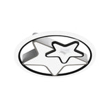 Nordic Acrylic Led Dual Star Flush Lighting For Bedroom Ceiling - White/Black