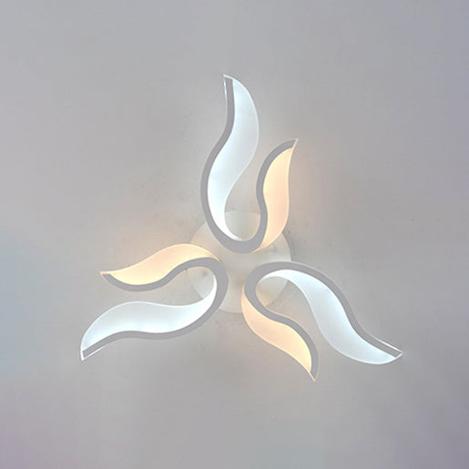 Modern Blossoming Led Flush Mount Light: 3/6/9 - Light Acrylic Ceiling Fixture - Warm/White/Natural