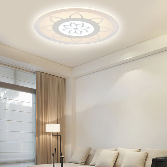 Blossom Acrylic Led Flushmount Ceiling Lamp In Warm/White 8’/16.5’20.5’ Wide