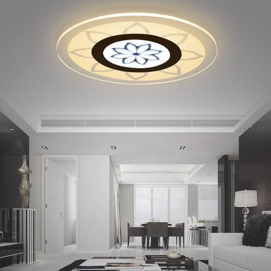 Blossom Acrylic Led Flushmount Ceiling Lamp In Warm/White 8’/16.5’20.5’ Wide