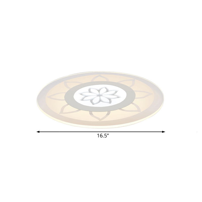 Blossom Acrylic Led Flushmount Ceiling Lamp In Warm/White 8’/16.5’20.5’ Wide