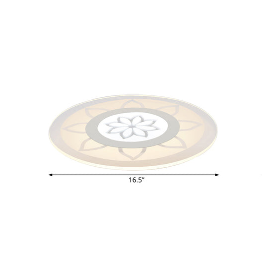 Blossom Acrylic Led Flushmount Ceiling Lamp In Warm/White 8’/16.5’20.5’ Wide