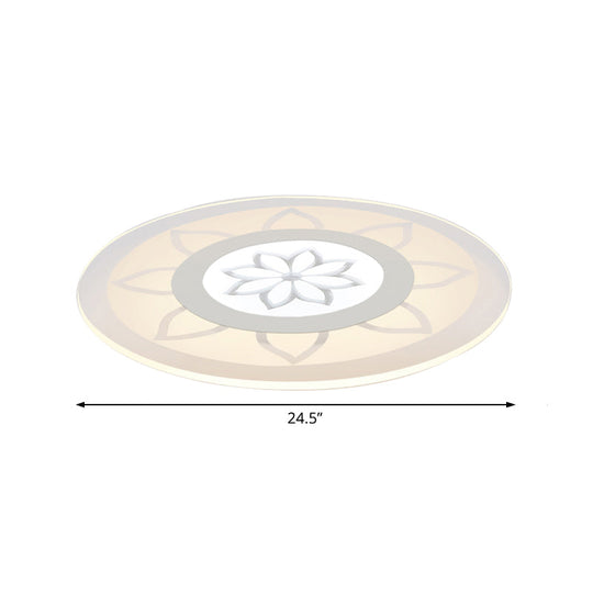 Blossom Acrylic Led Flushmount Ceiling Lamp In Warm/White 8’/16.5’20.5’ Wide