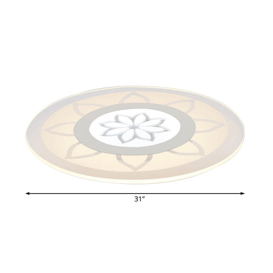 Blossom Acrylic Led Flushmount Ceiling Lamp In Warm/White 8’/16.5’20.5’ Wide