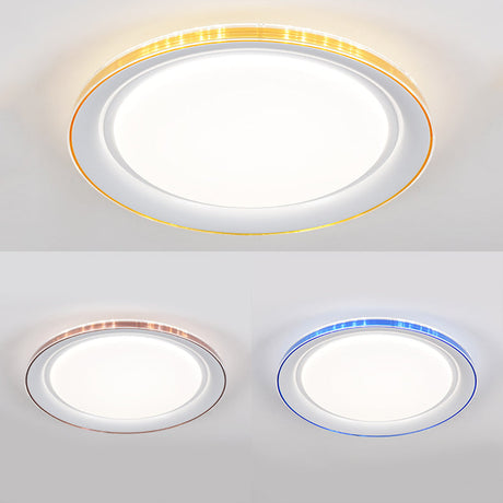 Macaron Modern Ceiling Mount Led Light With Acrylic Undertint - Ideal For Office