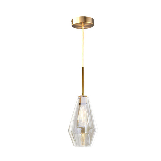Modern 4.5’/9’/12’ Wide Glass Shade Hanging Pendant Light With Brass Lamp Socket - Perfect