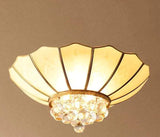 Crystal Living Room Lamp Led All Copper Ceiling
