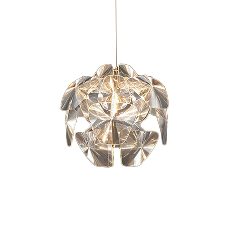 Modern Acrylic Pendant Lighting Fixture - 24/28.5/43 Wide Clear Ceiling Suspension Lamp