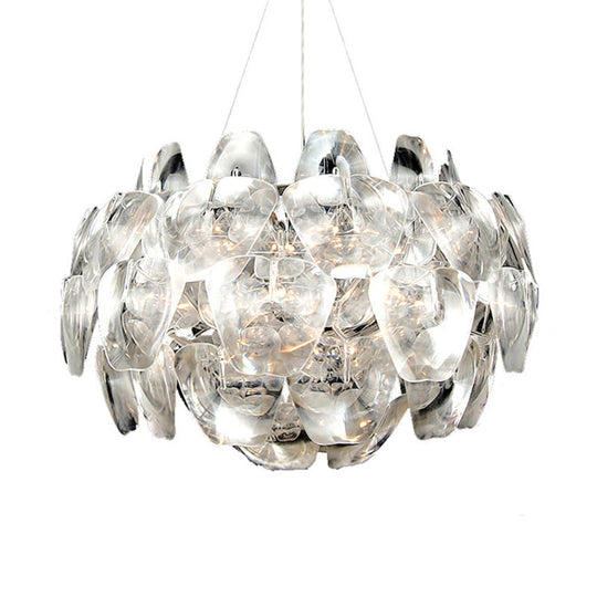 Modern Acrylic Pendant Lighting Fixture - 24/28.5/43 Wide Clear Ceiling Suspension Lamp
