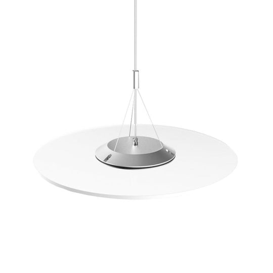 Sleek Led Acrylic Pendant Ceiling Light For Dining Room - Clear Disc Design