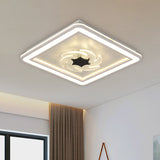 Led Kids Bedroom Ceiling Light With Whimsical Windmill/Flower Design - Black/White