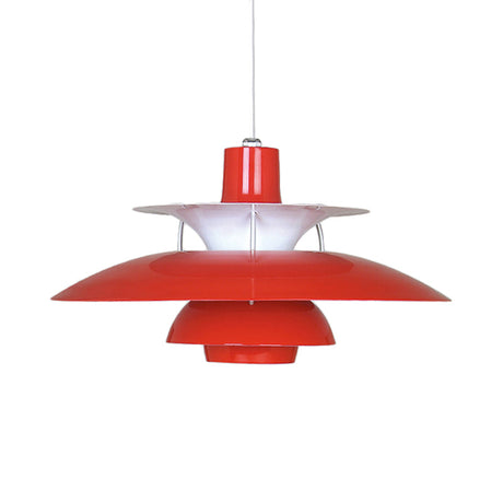 Macaron Style 3-Layer Pendant Light With Flared Shade - Aluminum 1 Black/Gray