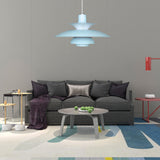 Macaron Style 3-Layer Pendant Light With Flared Shade - Aluminum 1 Black/Gray