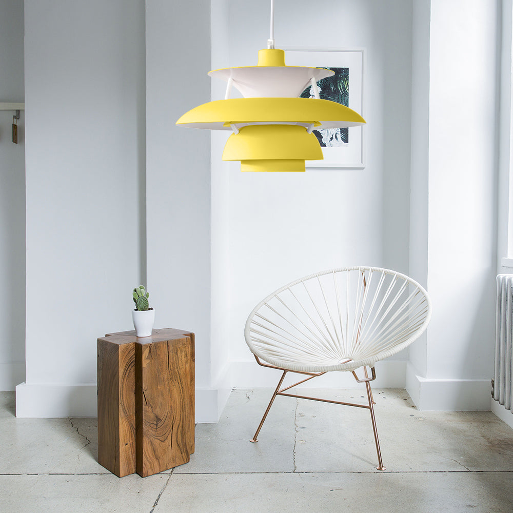 Macaron Style Aluminum Pendant Light With Flared Shade - 3 Layers 1 Black/Gray 12’/16’ Wide