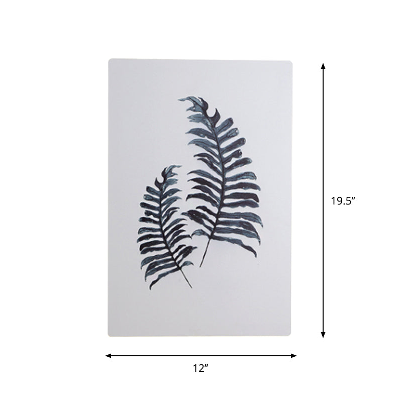 Nordic Style Banana Leaf Wall Lamp With Led Acrylic Fixture