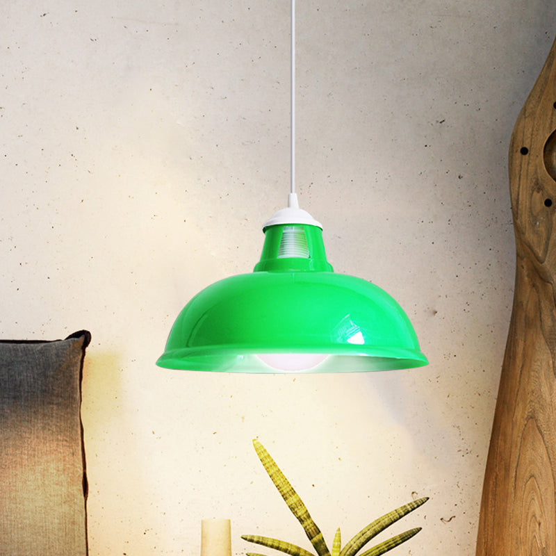 Vintage Coin Pattern Pendant Light With Acrylic Shade - 1 Bulb Ceiling Fixture For Restaurant