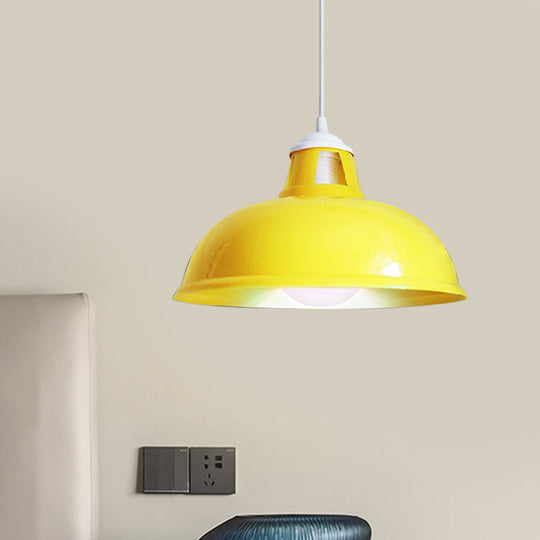 Vintage Coin Pattern Pendant Light With Acrylic Shade - 1 Bulb Ceiling Fixture For Restaurant