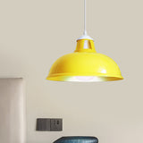 Vintage Pendant Light With Acrylic Coin Pattern Shade - 1 Bulb Red/Yellow/Green Restaurant Ceiling