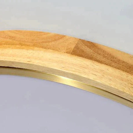 Northern Led Round Wood Copper Tricolour Light Ceiling Lamp