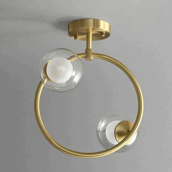 Nordic Corridor Balcony Copper Ceiling Lamp