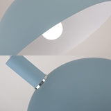 Suspension en forme de dôme en aluminium : lampe suspendue Macaron Candy en bleu/vert/jaune/rose pour le salon