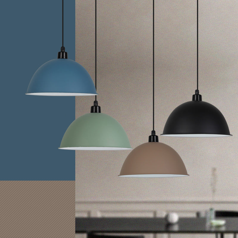 Nordic Gallery Café Aluminum Pendant Lamp: Stylish Bowl Hanging Light