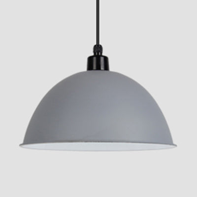 Nordic Gallery Café Aluminum Pendant Lamp: Stylish Bowl Hanging Light Grey / 14’