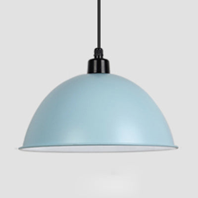 Nordic Gallery Café Aluminum Pendant Lamp: Stylish Bowl Hanging Light Blue / 14’