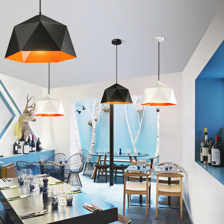 Contemporary Facet Bowl Pendant Light For Bedroom Or Library