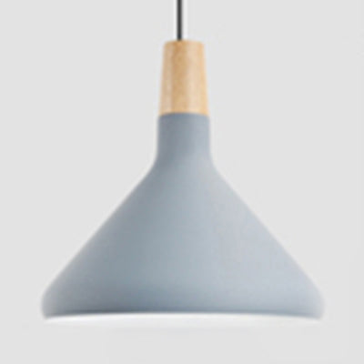 Nordic Aluminum Coolie Shade Suspension Pendant Light - 1 Head 7/10.5/15 Inch Wide Ideal For Office