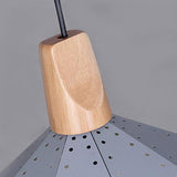 Diamond Shape Pendant Light - Metallic Black/Grey/White Modern Monochrome 1-Light Hanging Lamp For