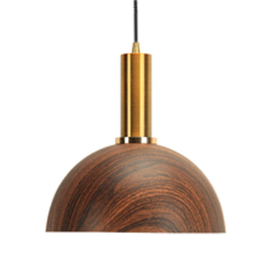 Stylish Wood Pendant Light For Bedroom Or Porch - Small Brown And Modern / 10’