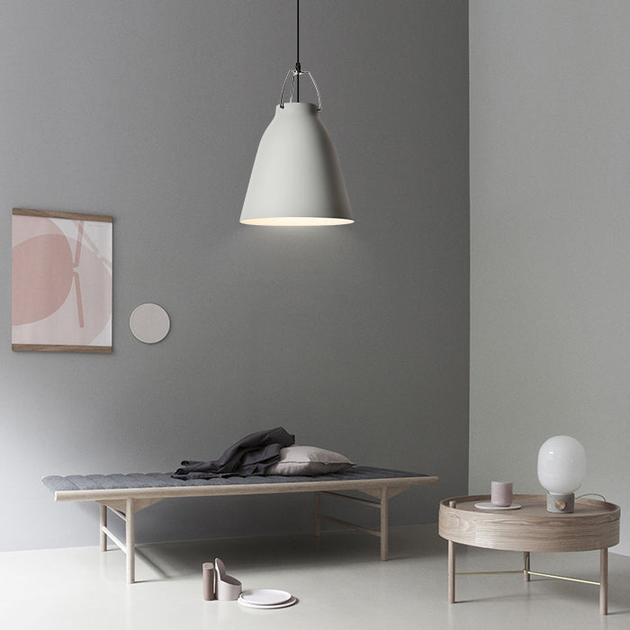 Minimalist Monochrome Pendant Light: Stylish 8/16 Inch Wide Aluminum Hanging Light With Bucket