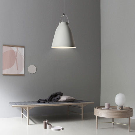 Minimalist Monochrome Pendant Light: Stylish 8/16 Inch Wide Aluminum Hanging Light With Bucket