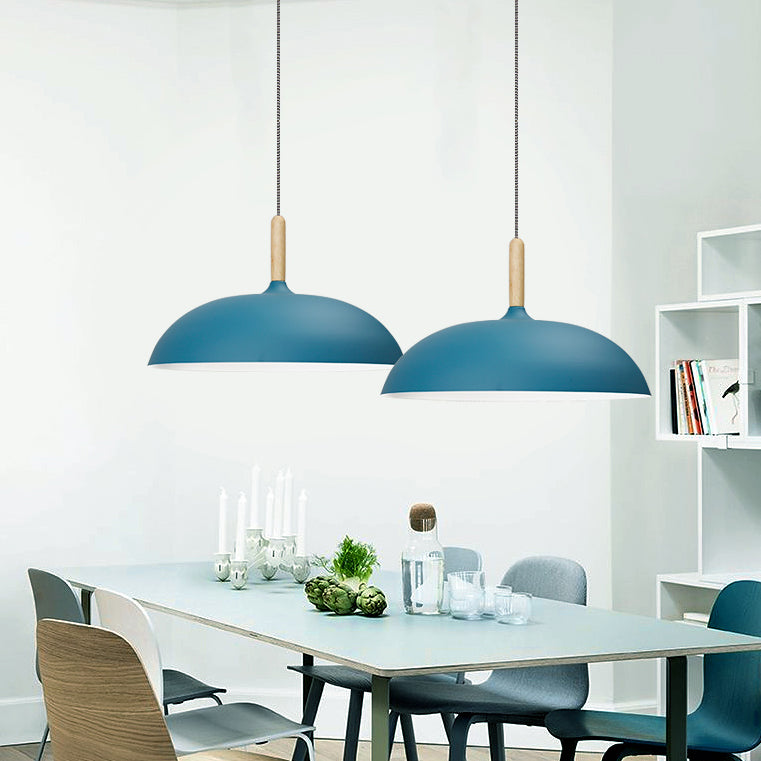 Nordic Aluminum Saucer Pendant Light - Candy Colored 14’’/18’’ Perfect For Office