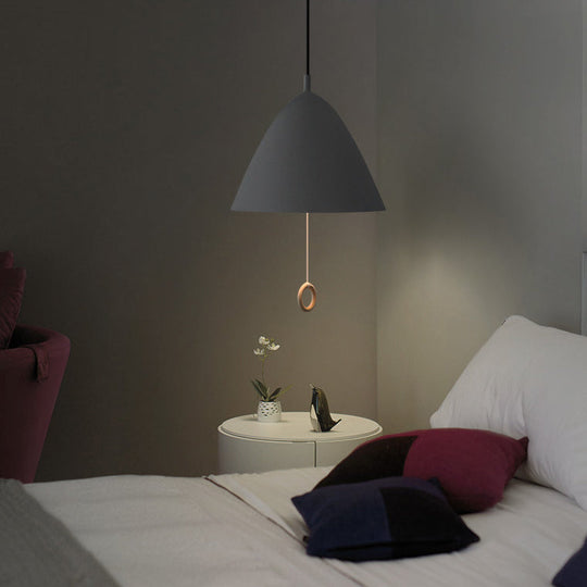 10.5’/13’/16’ Wide 1 Head Modern Metal Umbrella Pendant Light With Cone Shade For Hotel Kitchen