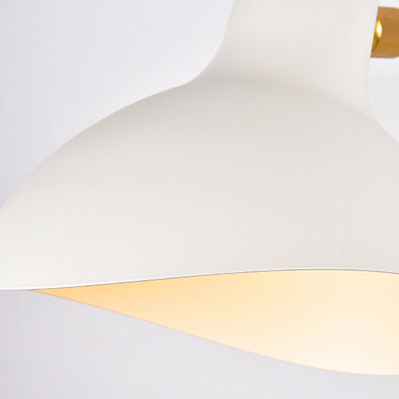 Modern Duckbill Sconce In Metallic Black/Grey - 1 Light Wall Lamp For Living Room