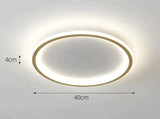 New Simple Bedroom Led Copper Ceiling Lamp