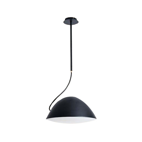 Contemporary Black/White Metal Pendant Light For Dining Room