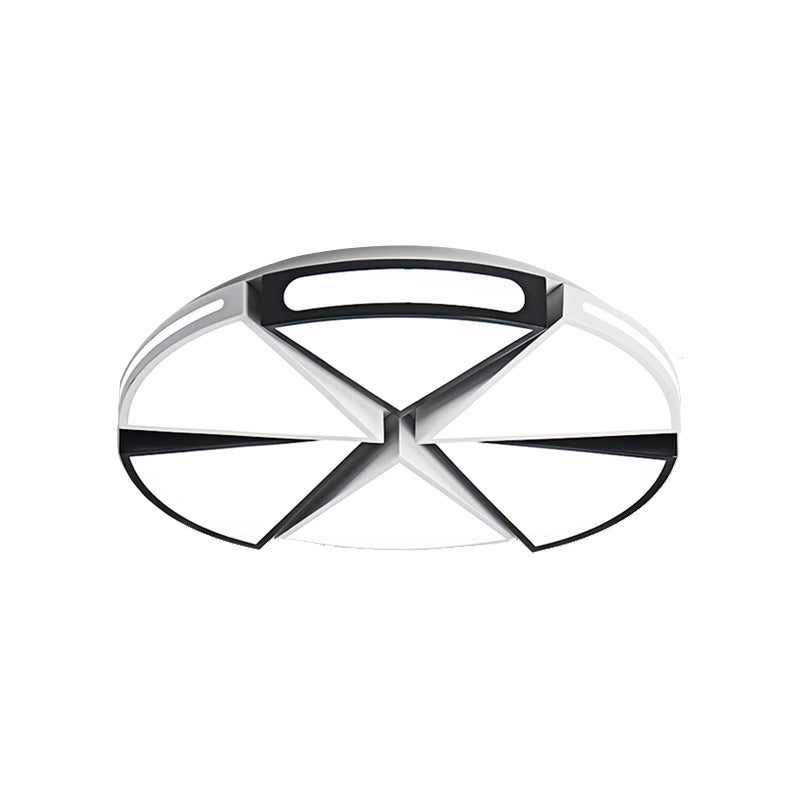 Minimalist Acrylic Triangle Flush Light With Warm/White Led